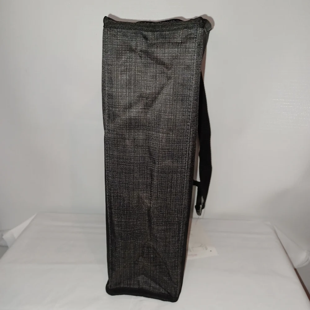 Thirty One Pack N Pull Caddy Car Storage Organizer Bag Black Cross Pop